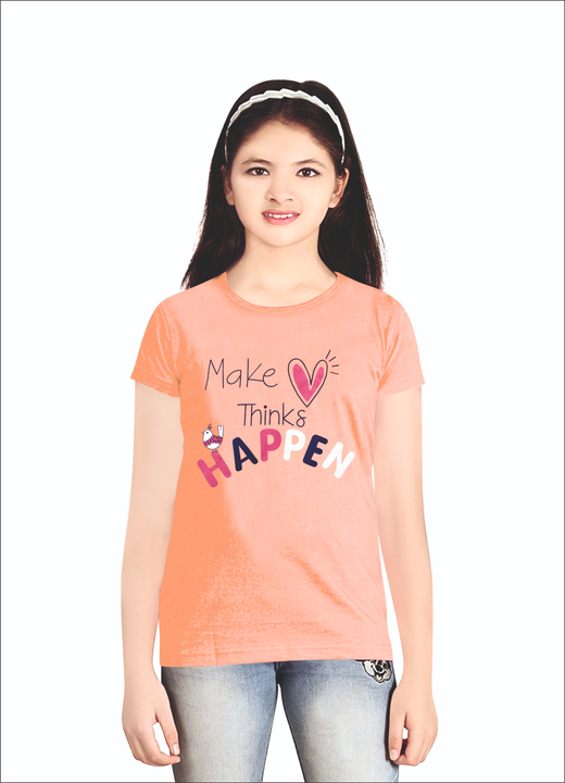 Athletic Classic Girl's Printed Cotton Tee uploaded by Amarratva Knitwears Private limited on 5/4/2023