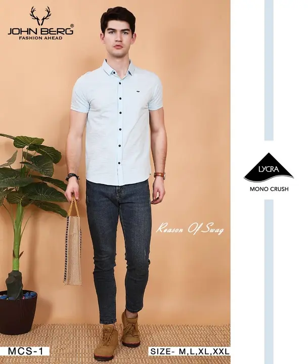 John berg
Style - MCS 1 
Pattern Shirt
Fabric- Imported  uploaded by T-shirt wale Chacha / TINT -VERITY OF COLORS on 5/4/2023