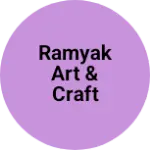 Business logo of Ramyak Art & Craft