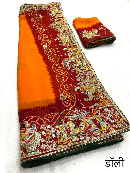 Bhandhani Saree  uploaded by Textile Tag on 5/4/2023