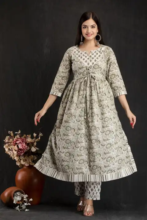 Post image *We are here to spread some magic to your ethnic Cotton and  gota  work lover*

*🌹🌹Pure fine Cotton fabric with   naira cut Kurti with Pant Dori les gota work *🌹🌹

Size: *M/38, L/40, XL/42, XXL/44,XXXL/46*

Fabric: *Cotton*

Product: *Kurti + Pant*

Color`s: *2 Colour*

Type: *Fully stitched*

 *Price 649/-

*⭐ Ready to dispatch *✈️✈️✈️* 

*(100% quality products guarantee)*