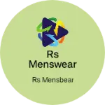 Business logo of Rs menswear