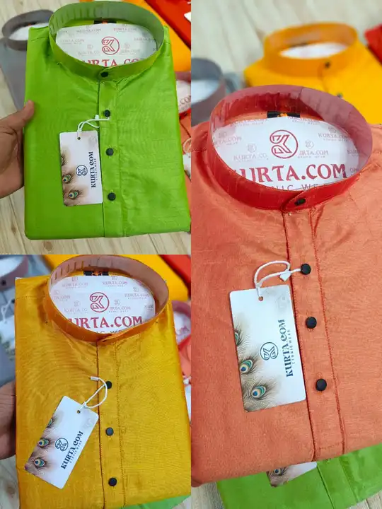 Men's fancy silk kurta  uploaded by Mohan apparels on 5/4/2023