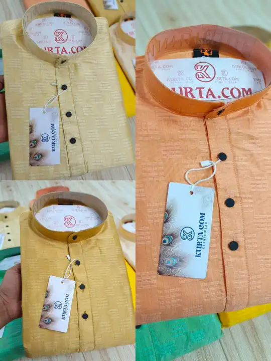 Men's silk self weaving kurta  uploaded by Mohan apparels on 5/4/2023