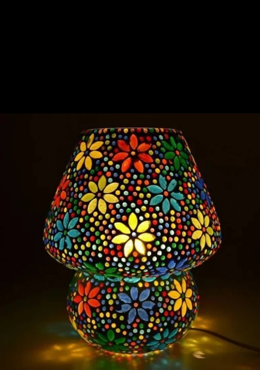 AK MULTICOLOR MOSAIC TABLE LAMP  uploaded by JEEVANI (AK ENTERPRISES) on 5/4/2023