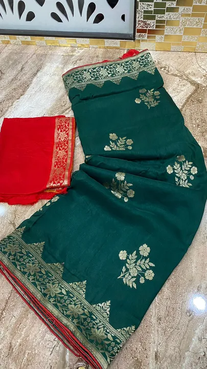 🦋new lounching 🦋

Beautiful party wear saree 

🌿original product 🌿

👌best quality fabric 👌

👉 uploaded by Gotapatti manufacturer on 5/4/2023