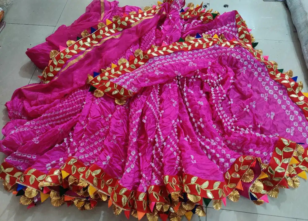 ❤️💞💞 *New launched*❤️💞💞

 Beautiful Bandhej silk saree with beautiful gotta Patti multi border w uploaded by Gotapatti manufacturer on 5/4/2023