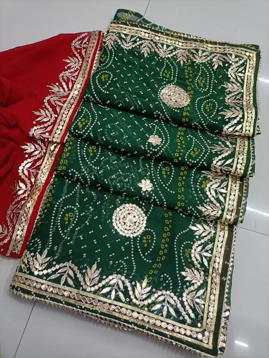 *NEW HAND-MADE PRINT DESIGNER CHUNRI LAUNCHED*

🥳 Exclusive *5 Colour* Matching Chart

🥳Pure Visco uploaded by Gotapatti manufacturer on 5/4/2023