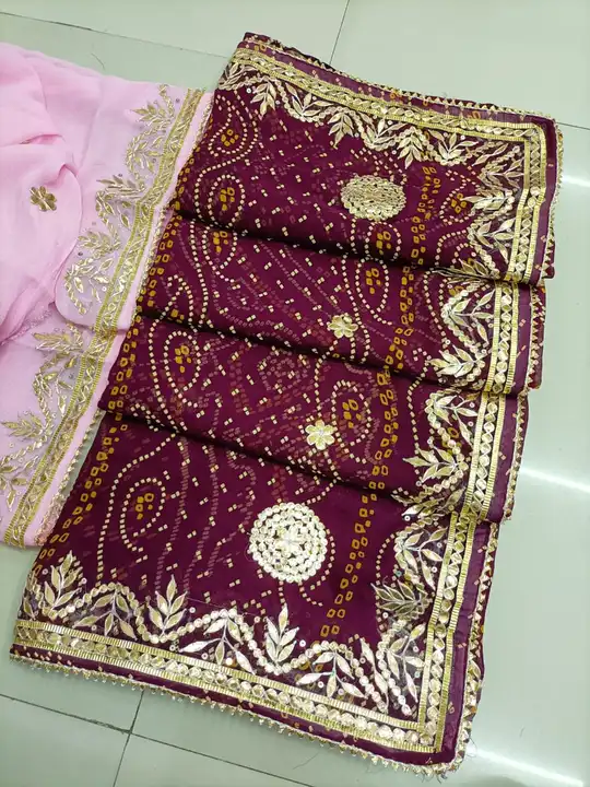 *NEW HAND-MADE PRINT DESIGNER CHUNRI LAUNCHED*

🥳 Exclusive *5 Colour* Matching Chart

🥳Pure Visco uploaded by Gotapatti manufacturer on 5/4/2023