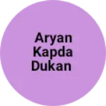 Business logo of Aryan kapda dukan