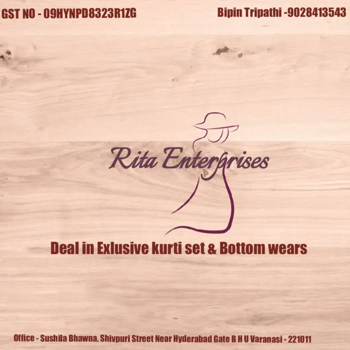 Visiting card store images of Rita Enterprises