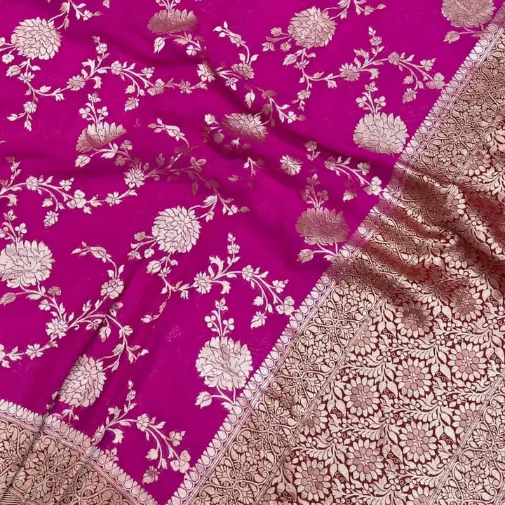 Banarasi handloom soft semi gorget silk saree  uploaded by G.N.S. on 5/5/2023