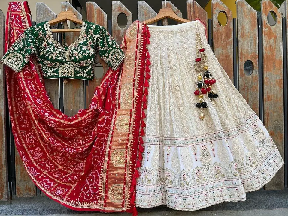 DESIGNER COLLECTION GEORGETTE HEAVY SEQUENCE EMBROIDERY WORK LEHENGHA CHOLI SET  uploaded by DUDHAT Impax on 5/5/2023
