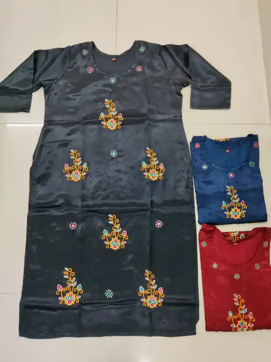 Mashru silk Ahir embroidery kurti  uploaded by Parampara on 5/29/2024