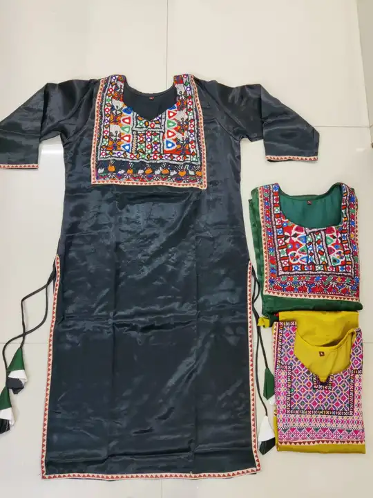 Mashru silk deva embroidery kurti uploaded by Parampara on 5/5/2023