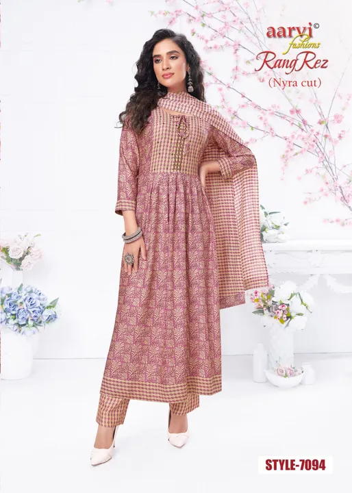 Aarvi present nyra cut readymade single available  uploaded by Heena fashion house on 5/5/2023
