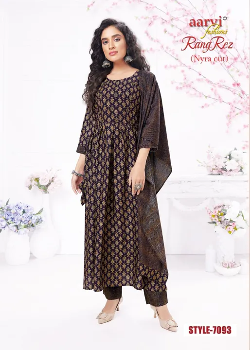 Aarvi present nyra cut readymade single available  uploaded by Heena fashion house on 5/5/2023