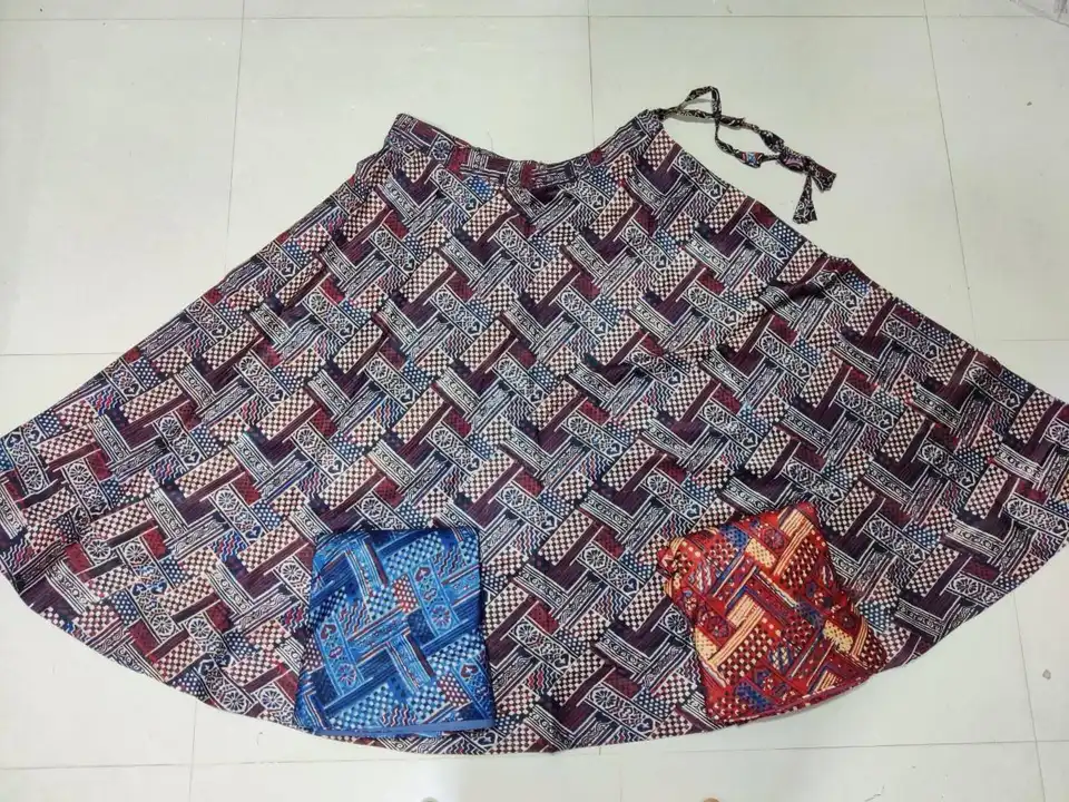 Mashru silk Ajrakh block print skirts  uploaded by Parampara on 5/5/2023