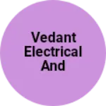 Business logo of Vedant electrical and electronic