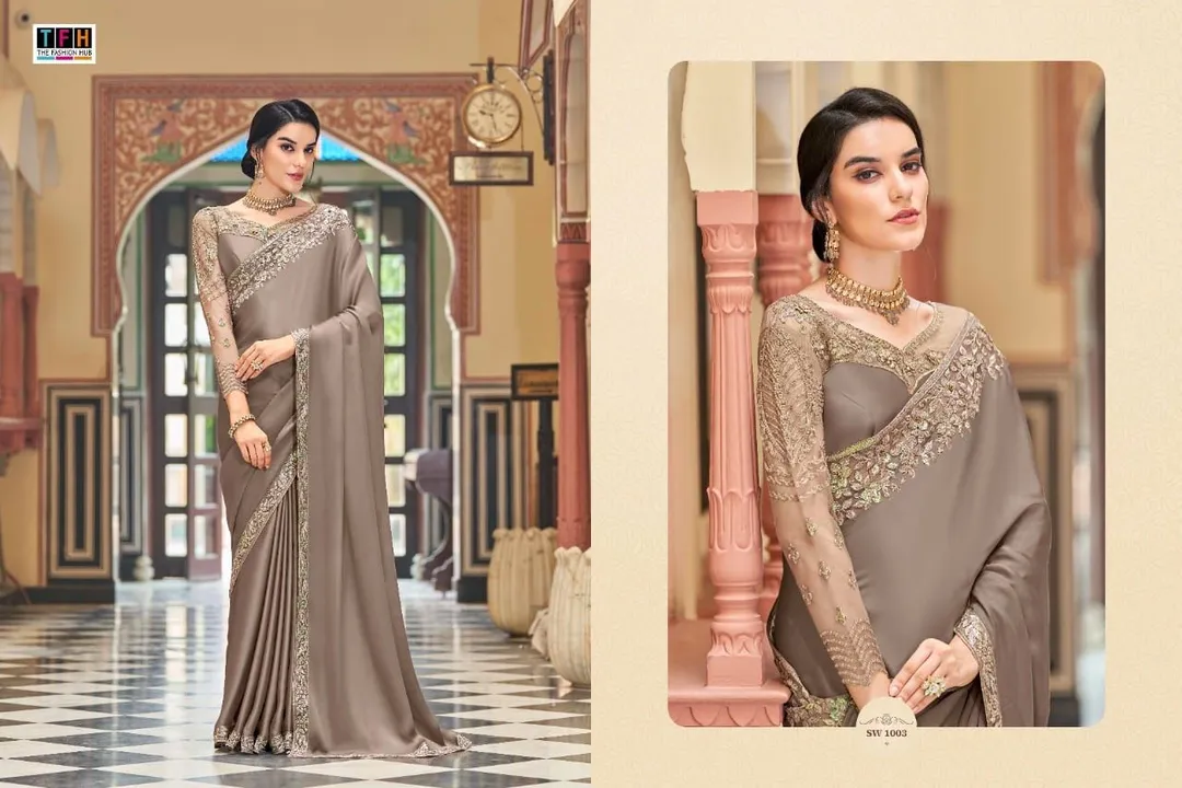 *LOOSE PCS AVAILABLE*
 
BRAND NAME -  *TFH*(THE FASHION HUB)
Presents
"SANDALWOOD - 10"
CATALOG NAME uploaded by Aanvi fab on 5/5/2023