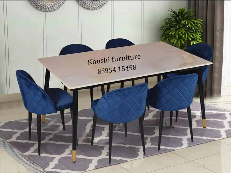 Dinning table with chairs  uploaded by Khushi furniture on 5/5/2023