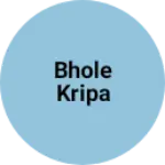 Business logo of Bhole kripa