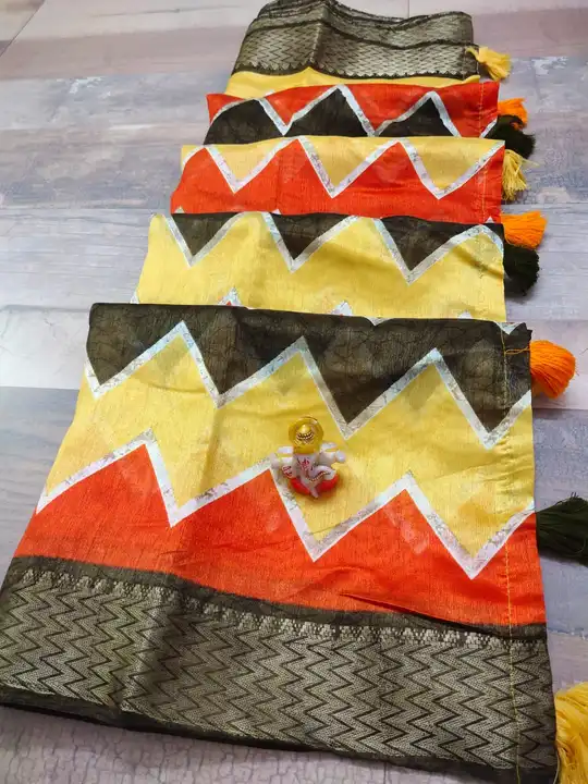 Soft cotton sarees  uploaded by Trupti Creation on 5/5/2023