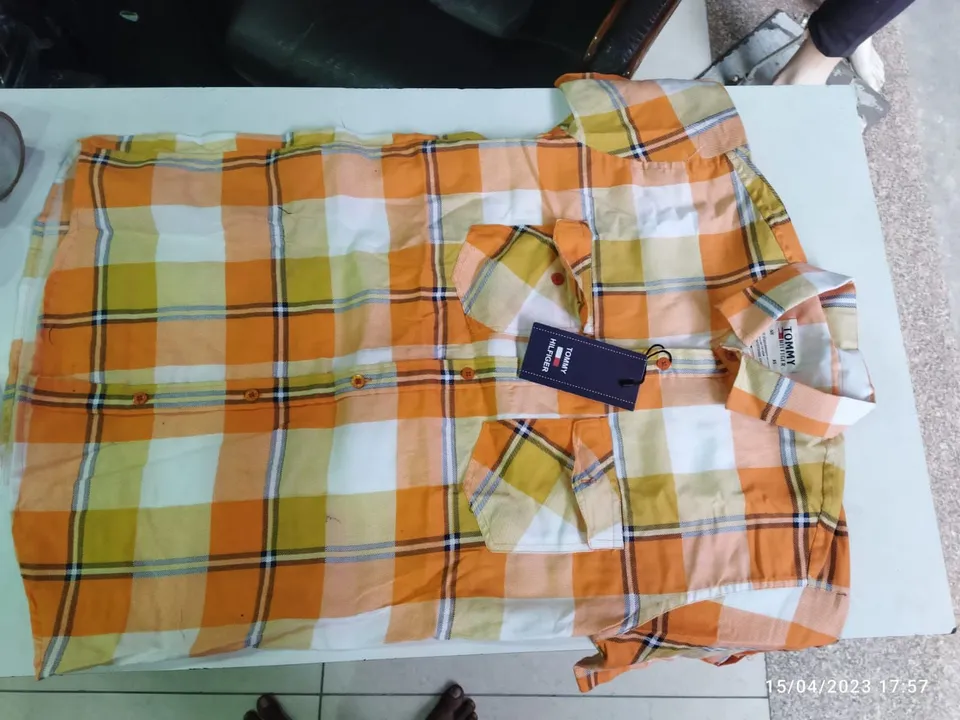 Check shirts double pockets uploaded by Vasudev collections on 5/5/2023