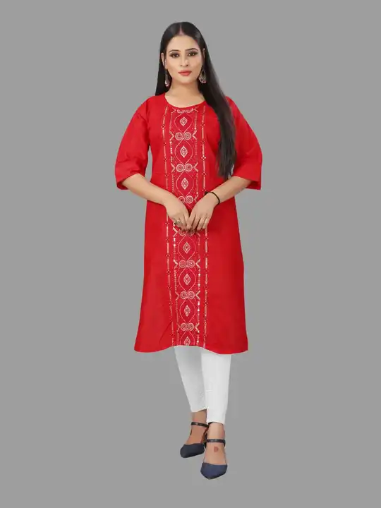 *1 PCS 2 PCS MIX  COLLECTION*  *FABRICS  GEORGETTE WITH EMBROIDERY WORK AND COTTON KURTIS*  uploaded by M A Fashion on 5/5/2023