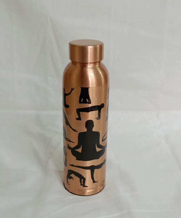 Yoga Print Copper Water Bottle  uploaded by Saad International on 5/5/2023