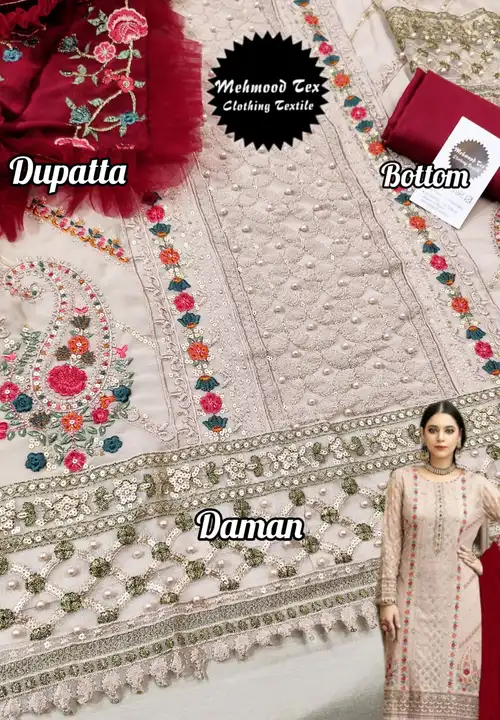 Suit and dress material uploaded by Taha fashion from surat on 5/5/2023