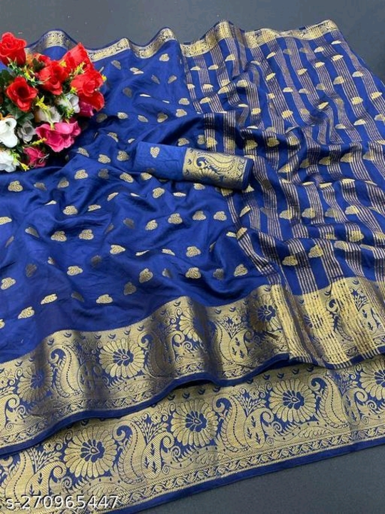 New kanjivaram silk saree with jequard blouse uploaded by business on 5/5/2023