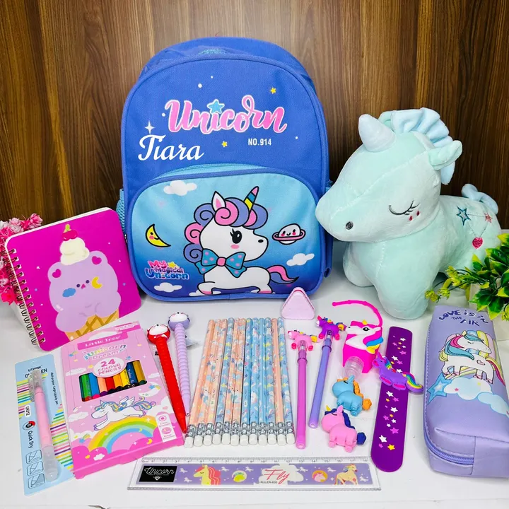 Unicorn picnic bagpack combo uploaded by Taha fashion online store on 5/5/2023