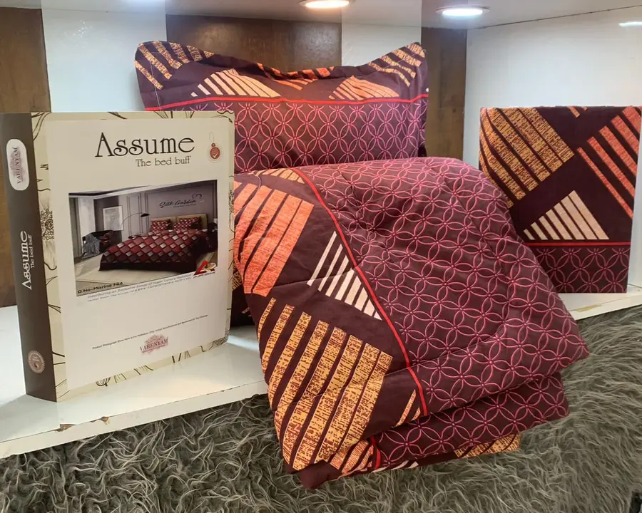 Hello patrons,
Wait is over!!!!!!
Our New item *ASSUME 4 pcs Comforter ➰BY VARENYAM *
Find  uploaded by LOVE KUSH ENTERPRISES on 5/5/2023