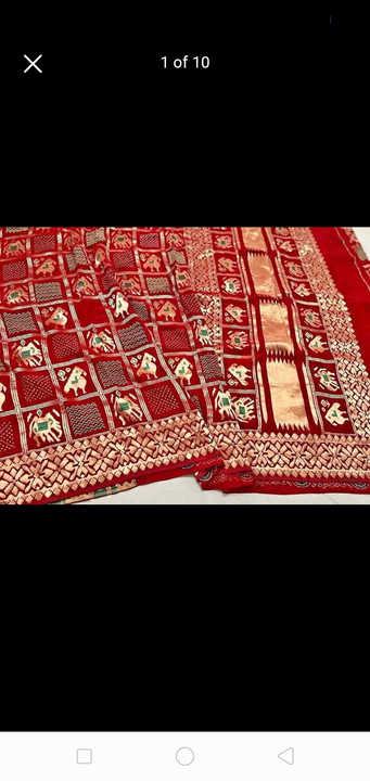 Pure model silk patola saree uploaded by business on 5/5/2023