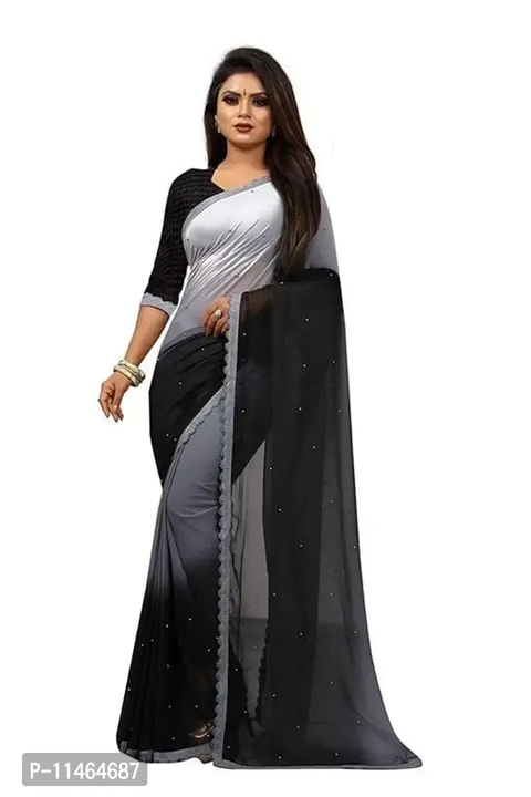 Hirexa Women's Color Block Dyed Motiwork Weaving Lace Border Georgette Fashion Sarees
 uploaded by business on 5/5/2023