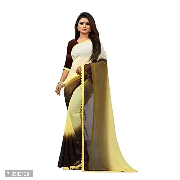 Hirexa Women's Color Block Dyed Motiwork Weaving Lace Border Georgette Fashion Sarees
 uploaded by business on 5/5/2023