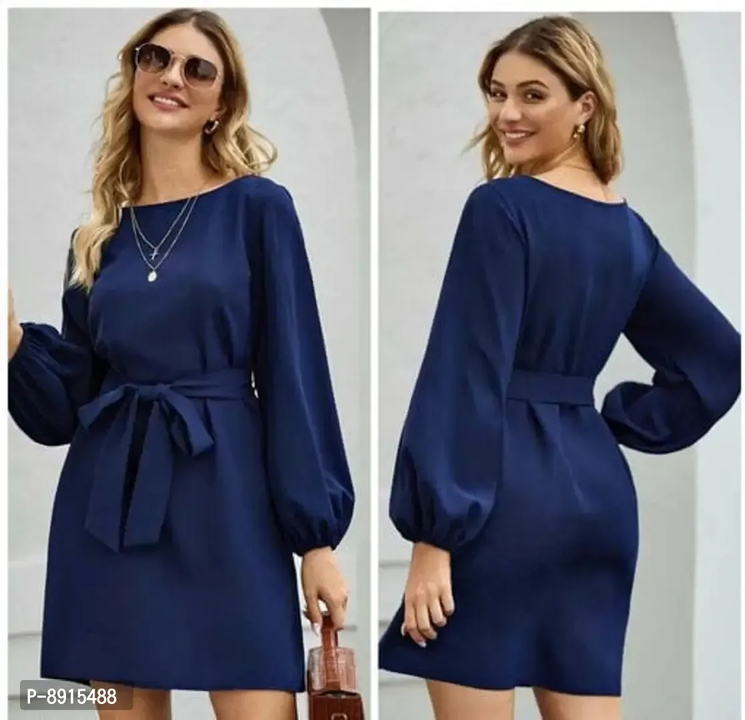 Classic Crepe Solid Dresses for Women uploaded by Instaman on 5/5/2023