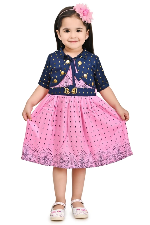New print Frock design 1010.3 to 5 year, 20 size uploaded by business on 5/5/2023