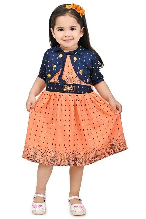 New print Frock design 1010.3 to 5 year, 20 size uploaded by Fahim Fashion on 5/5/2023