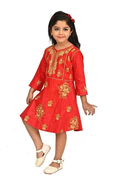 New Ethnic frock design.1005 3 to 5 year. 20 size uploaded by Fahim Fashion on 5/5/2023