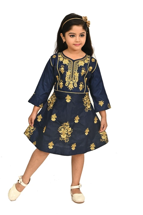 New Ethnic frock design.1005 3 to 5 year. 20 size uploaded by Fahim Fashion on 5/5/2023