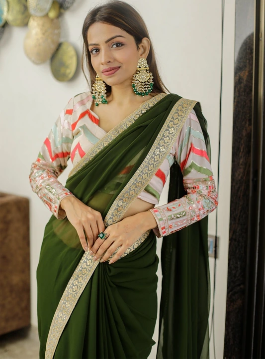 Exclusive saree  uploaded by Villa outfit on 5/5/2023