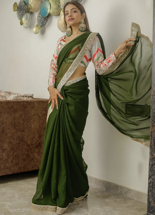 Exclusive saree  uploaded by Villa outfit on 5/5/2023