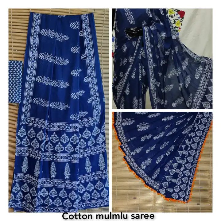 Cotton saree  uploaded by Om Sai Handicraft on 5/5/2023