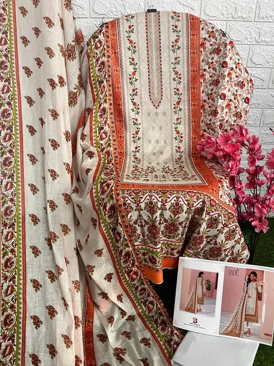 Jade present bin Saeed heavy lawn cotton  uploaded by Heena fashion house on 5/5/2023