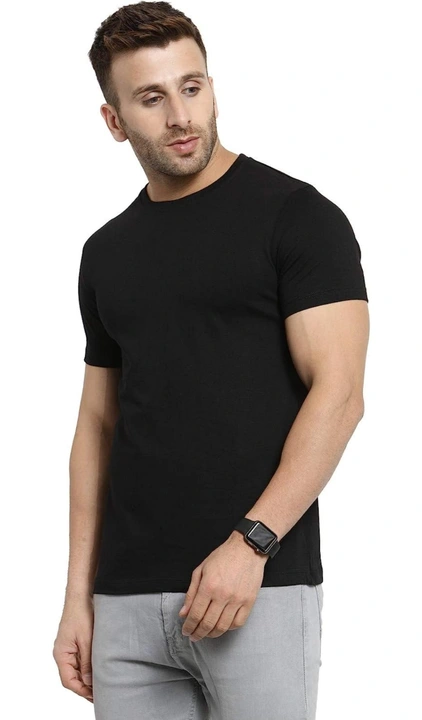 Round neck t shirt for men's (black) uploaded by SK TRADERS on 5/5/2023