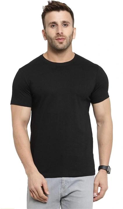 Round neck t shirt for men's (black) uploaded by SK TRADERS on 5/5/2023
