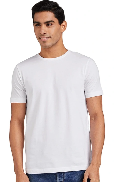 Round neck t shirt for men (white) uploaded by SK TRADERS on 5/5/2023