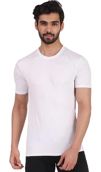 Round neck t shirt 2 pcs combo for man (Black & White) uploaded by SK TRADERS on 5/5/2023